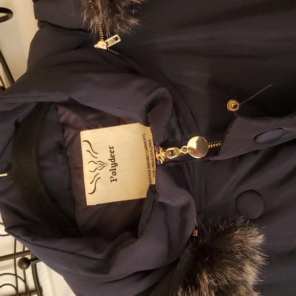 Women's Vegan Down Puffer Winter Coat (Long Length) - Picture 9 of 17